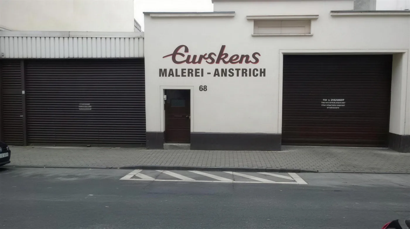 Betriebsgebäude Eurskens Malerei und Anstrich an der Garnstraße in Krefeld